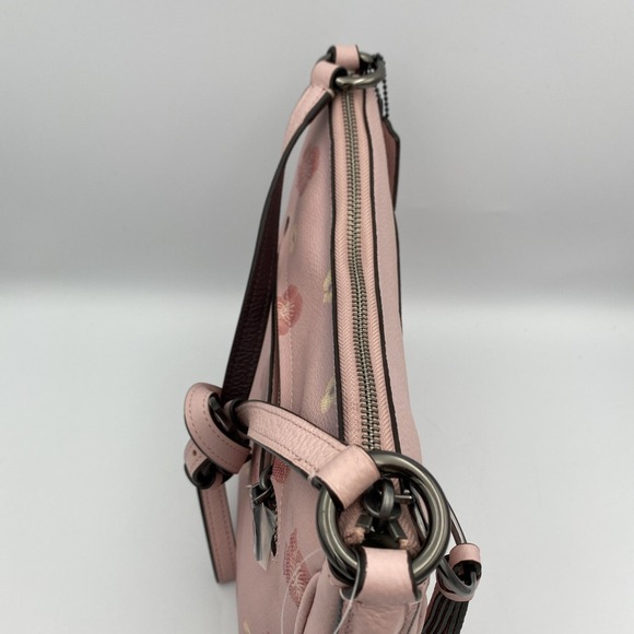 Coach Chaise Pansy Floral Printed Leather Crossbody Bag NWT New Blossom Pink - Picture 11 of 15
